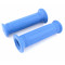 Revêtement Poignée Mini Targa Bleu Standard Cyclo Moto Scooter - Paire