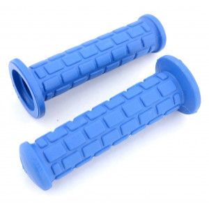 Rev&ecirc;tement Poign&eacute;e Magura Bleu 130mm Mobylette MBK Peugeot - Paire
