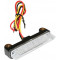 Feu Arri&egrave;re Universel Replay A Leds Barette Transparent-Noir avec Stop (6 leds Rouges) - Homologu&eacute;