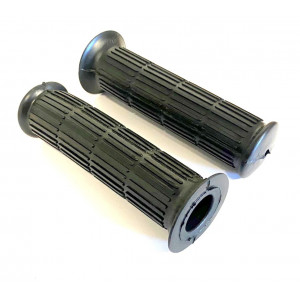 Rev&ecirc;tement de Poign&eacute;e Cyclo Sport Noir 125mm - MBK Peugeot Testi Motob&eacute;cane Moto Vintage (Paire)