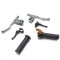 Kit Poign&eacute;e Cyclo Gaz + Levier de Frein + Starter avec D&eacute;compresseur Mini Targa Plastique ECO