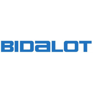 Autocollant Bidalot Bleu Fond Transparent (130x23mm)