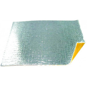Plaque de protection Thermique Isolante Adhesive Alu / Fibre tiss&eacute; (200x150mm) - Pot d'&eacute;chappement / moteur (Unit&eacute;)