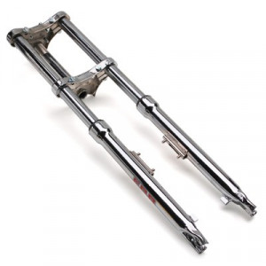 Fourche EBR Peugeot 103 RCX SPX &agrave; Roues 17 Pouces Chrom&eacute; &Oslash; 30mm