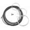 KIT Complet Cables + Gaine Noir + Butees 103 / 51 (GAZ / Starter / D&eacute;compresseur / Frein Avant / Frein Arriere)