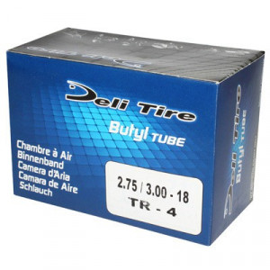 Chambre &agrave; Air 18 Pouces 2.75 a 3.00X18 - 90-90X18 Deli Tire Valve TR4