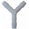 Raccord Plastique en Y Pour Durite Essence / Air &Oslash;4mm