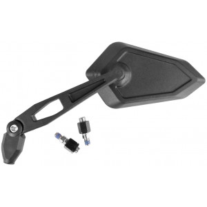 R&eacute;tro Universel Scooter Moto Cyclo Plastique Noir Reversible Universel M8 / M10 homologu&eacute;