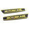 Monogrammes Réservoir Mobylette Motobécane 85 88 89 881 Noir / Or (Paire)