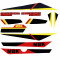 Kit Déco MBK 51 Evasion 89-90 Rouge Burning Red Complet (Sticker Reproduction)