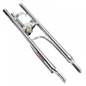 Fourche EBR Peugeot 103 Chrom&eacute; - MV MVL Vogue Chrono 16p / 17p Renforc&eacute;e (Livr&eacute; sans T&eacute; sup)