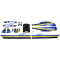 Kit Déco MBK 51 Magnum Racing MR1 1988 Bleu de France