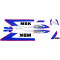 Kit D&eacute;co MBK 51 Magnum Racing MR1 1989 Ceramic White Phase 1
