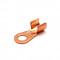 Cosse de Masse Cuivre Ronde &Oslash; 5mm 10A pour tresse / Cable section 1.5 &agrave; 4mm