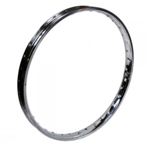 Jante 17" 1.20 x17 Rigida FS 38 Nue Chrome Cyclo Peugeot MBK Motob&eacute;cane (Cerclage ext) 36 Rayons