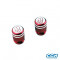 Bouchon de Valve Pneu Moleté To Cool Rouge - La Paire