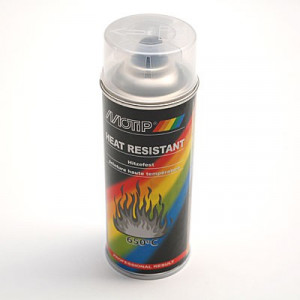 Bombe Peinture Haute Temp&eacute;rature 800&deg; Verni Silicone - Moteur / &Eacute;chappement - Spray 400ml -Motip Pro-