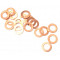 Rondelle Joint Cuivre &Oslash; 6mm &eacute;p. 1mm - 6x10x1mm - Etanch&eacute;it&eacute; Carter Moteur / Admission / Allumage (X10)