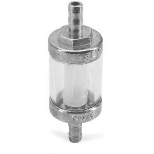 Filtre &agrave; Essence Alu Transparent &Oslash; 6mm D&eacute;montable universel Cyclo / Rieju RS2