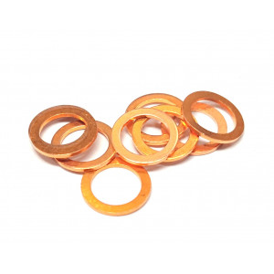 Rondelle Joint Cuivre &Oslash; 10mm &eacute;p. 1mm - 10x15x1mm - Durite de Frein Banjo (unit&eacute;)