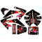 Kit D&eacute;co Autocollant Dirt Bike / Pit Mistral Piranha Noir