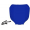 Tête de Fourche Plaque Numéro Cross YZ Bleu avec Fixation
