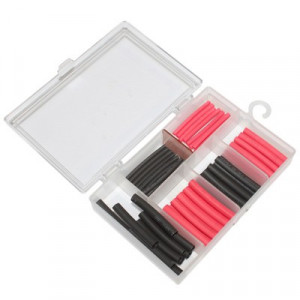 Gaine Thermor&eacute;tractable Electrique Coffret de 60 manchons Noir, Rouge