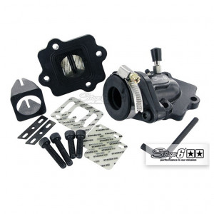Kit Admission Scooter MBK Nitro Aerox SR50 Stage6 Clapet + Pipe Vulcanis&eacute; &Oslash; 24mm (Graissage s&eacute;par&eacute; + D&eacute;pression)