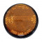 Catadioptre Rond Orange Moto Cyclo &Oslash; 55mm &agrave; visser M6