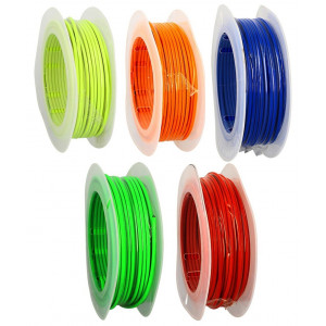 Rouleau 20M de Gaine Cable de Gaz Cyclo Moto Scooter T&eacute;flon 7mm int. 4mm // Couleur au choix
