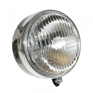 Optique de Phare Rond Noir 148mm Type Luxor Swing Avec Interrupteur Mobylette MBK Peugeot