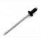 Rivet Alu/Acier Ø3.2 x 6 Noir pour Plaque de Pot Ninja, NSCS, Progun
