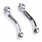 Paire de Manivelle P&eacute;dalier 140mm MBK 51 41 Mobylette Motob&eacute;cane Chrome - D&eacute;port 40mm
