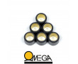 Jeu de 6 Galets Renforc&eacute; Omega &Oslash; 15x12 - 18 Grammes (Minarelli / MBK / Yamaha)