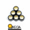 Jeu de 6 Galets Renforc&eacute; Omega &Oslash; 15x12 - 18 Grammes (Minarelli / MBK / Yamaha)
