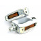 P&eacute;dale Cyclo Mobylette Peugeot Motob&eacute;cane MBK Solex - Blanc Union 689 + Catadioptre (Paire)
