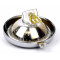 Phare chromé D.125mm casquette chromée support de compteur (60mm)