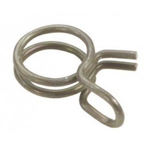 Collier de Serrage Durite Essence 9mm Double Fils &agrave; Tension Constante - Dur. 6x9 / &Oslash; int. 8.9mm / Fil 1mm (X1)