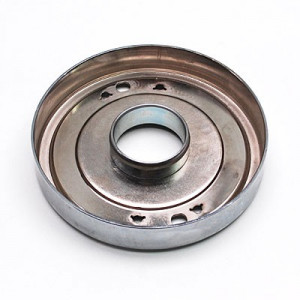 Flasque / Cloche Embrayage MBK 51 Motob&eacute;cane 88 Chrome pour Variateur &agrave; Bille